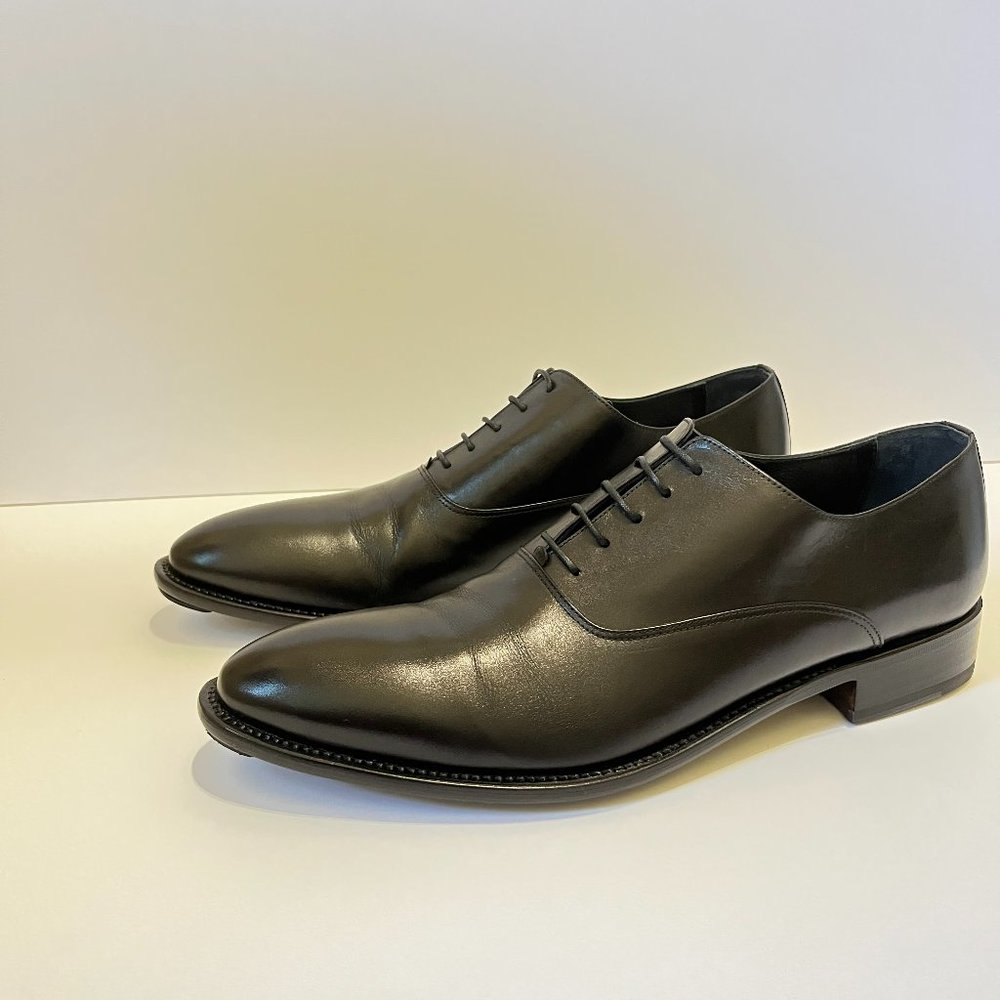 Black Oxford Dress Shoe by Enrico Fantini - Picture 8 of 14